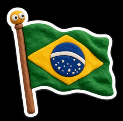 Flag of Brazil sticker