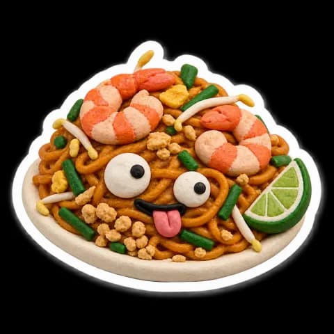 Pad thai sticker