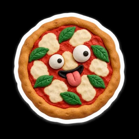 pizza margherita sticker