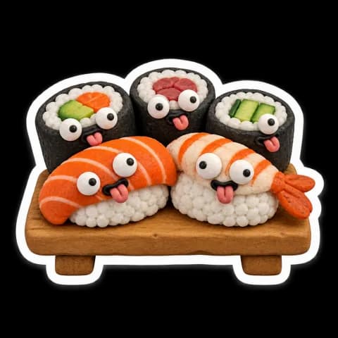 Sushi sticker