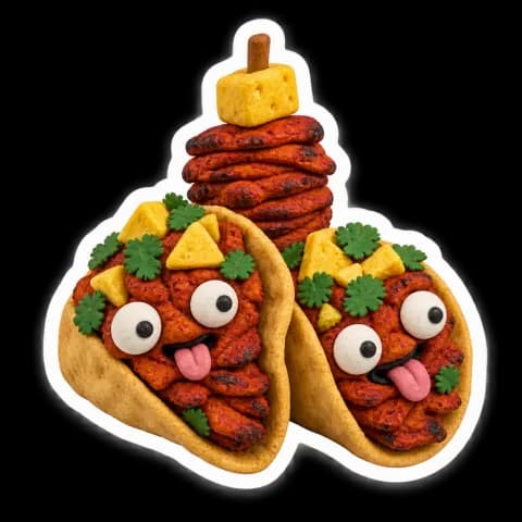 Tacos al pastor sticker